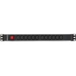 Regleta salicru para rack 19 pulgadas sps pdu 12 tomas iec interruptor