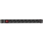 Regleta salicru para rack 19 pulgadas sps pdu 8 tomas shuko interruptor