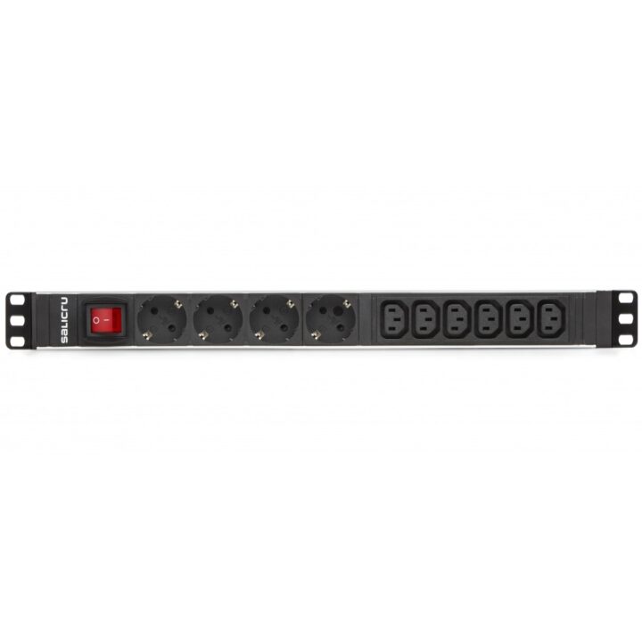 Regleta salicru para rack 19 pulgadas sps pdu 4 tomas schuko 6 tomas iec interruptor