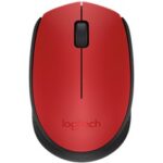 Mouse raton logitech m171 optico wireless inalambrico rojo