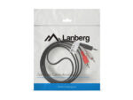 Cable estereo lanberg mini jack 3.5mm -  2x rca macho 1.5m