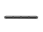 Patch panel lanberg cat.5e utp 24 puertos 1u rack 19 negro