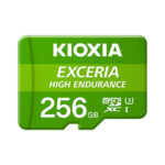Tarjeta memoria micro sd kioxia 256gb exceria high endurance uhs - i c10 r98 con adaptador