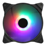 Ventilador caja phoenix led argb gaming 140mm - 1200 rpm - doble orientación
