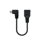 Cable otg nanocable usb 2.0 a micro usb 15cm -  macho - hembra