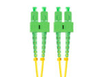Latiguillo fibra optica sc - apc lanberg 2m mono duplex g657a1 lszh amarillo