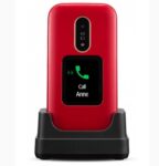 Telefono movil doro 6880 red - white -  2.8 pulgadas -  2mpx -  4g - rojo y blanco