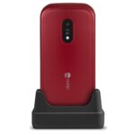 Telefono movil doro 6040 red - white - 2.8 pulgadas -  3mpx - rojo y blanco