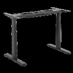 Signa estructura ajustable para escritorio doble motor y 3 segmentos negra