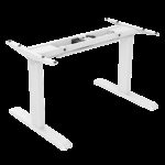 Signa estructura ajustable para escritorio doble motor y 3 segmentos blanca