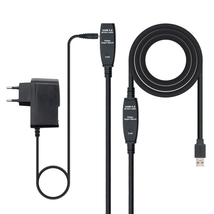 Cable nanocable prolongador alargador usb 3.0 con amplificador tipo a - m -  a - h 10m.