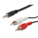 Cable audio equip mini jack 3.5mm macho a 2 rca macho 2.5m