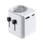 Enchufe universal viaje ewent ew1472 ue schuko a usa - uk - aus - china 1 x usb - 1 x usb tipo c