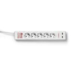 Regleta salicru sps safe 5+ -  5 tomas schuko -  2 usb