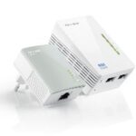 Pack 1 adaptador de red wifi +1 normal 500mbps linea electrica powerline tp - link