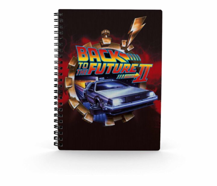 Libreta efecto 3d poster bttf 2 regreso al futuro