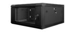 Armario lanberg mural rack 19 pulgadas 4u - 600x600 flat pack v2 negro