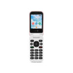 Telefono movil doro 7080 clam red -  white - 2.8 pulgadas -  4g - rojo y blanco