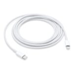 Cable usb tipo c a lightning apple 2m - macho - macho - blanco