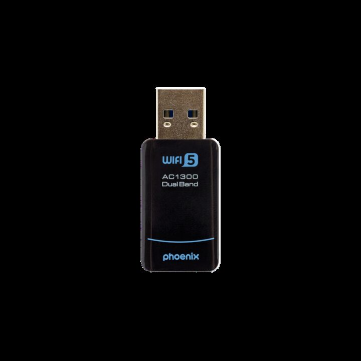 Phoenix nano adaptador usb receptor red inalámbrico 1300mbps dual band