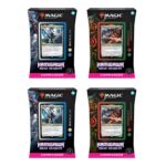 Juego de cartas caja de cartas wizards of the coast magic the gathering commander display kamigawa neon dinasty 4 mazos inglés
