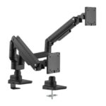Soporte mesa equip vesa hasta 35 pulgadas 100x100 max 20kg doble pantalla negro