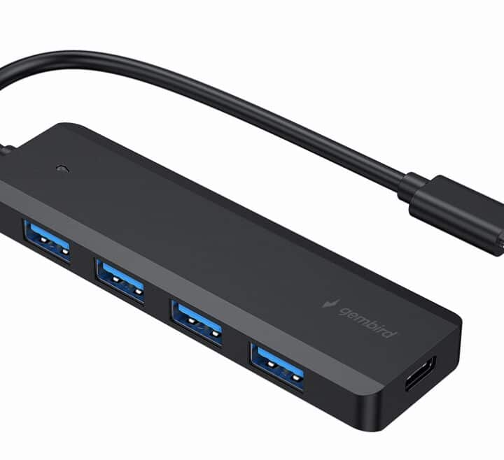 concentrador-gembird-usb-3-1-gen-1-tipo-c-de-4-puertos
