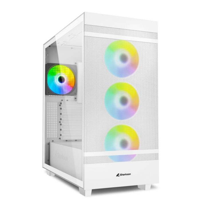 Caja Sharkoon Rebel C50 Rgb Atx 2xusb3.0 Sin Fuente Blanco