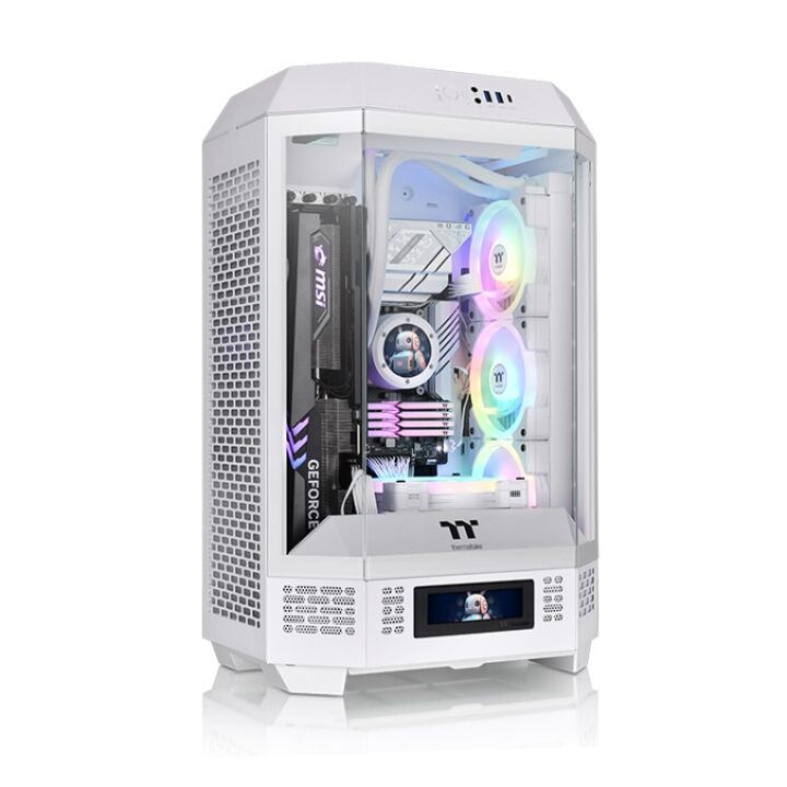 Caja Thermaltake The Tower T300 Snow Atx 2xusb 3.0 Sin Fuente Blanco