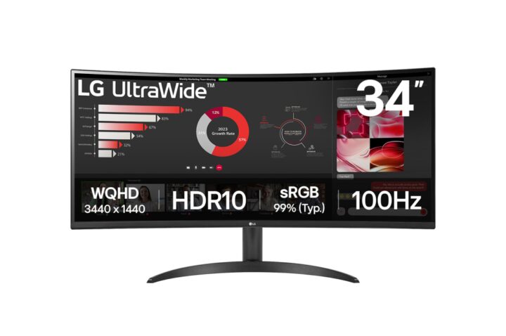 Monitor Curvo Lg Ultrawide 34" Qhd Hdmi Dp