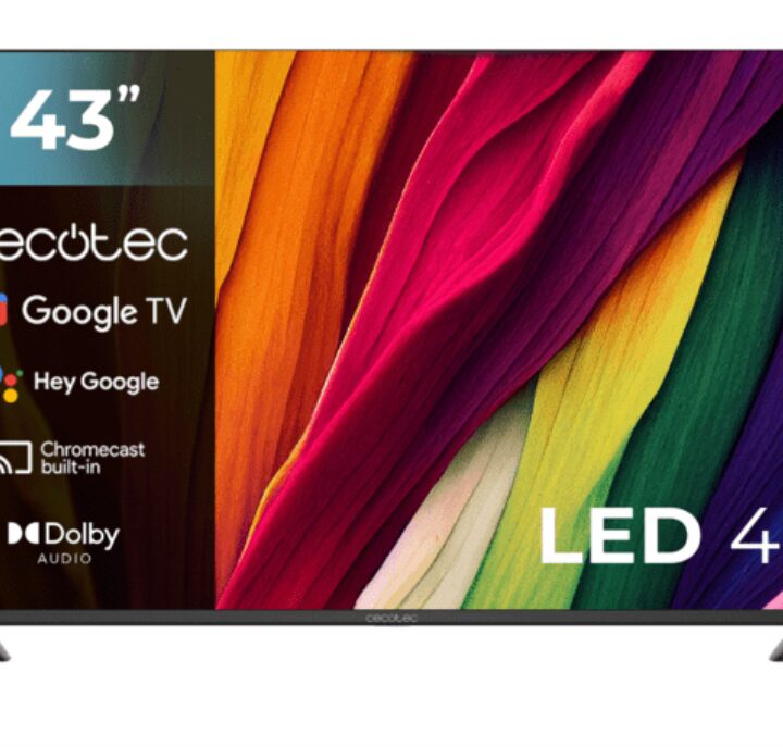 Television Led De 43" Cecotec 4k Uhd Google Tv Hdmi Usb Google Voice Chromecast