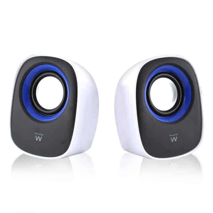 Altavoces Ewent 2.0 5 W Rms Control De Volumen Usb Blanco/negro