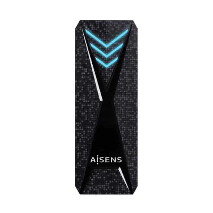 Caja Externa Aisens M.2 Ngff Rgb Gaming Asm2-rgb013b Nvme A Usb3.2 Gen2 Negra