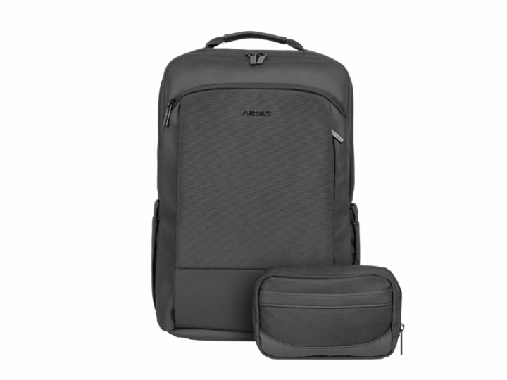 Mochila Natec Kudu Plus Para Portatil Hasta 15.6" Negra Con Organizador 16 Ltrs