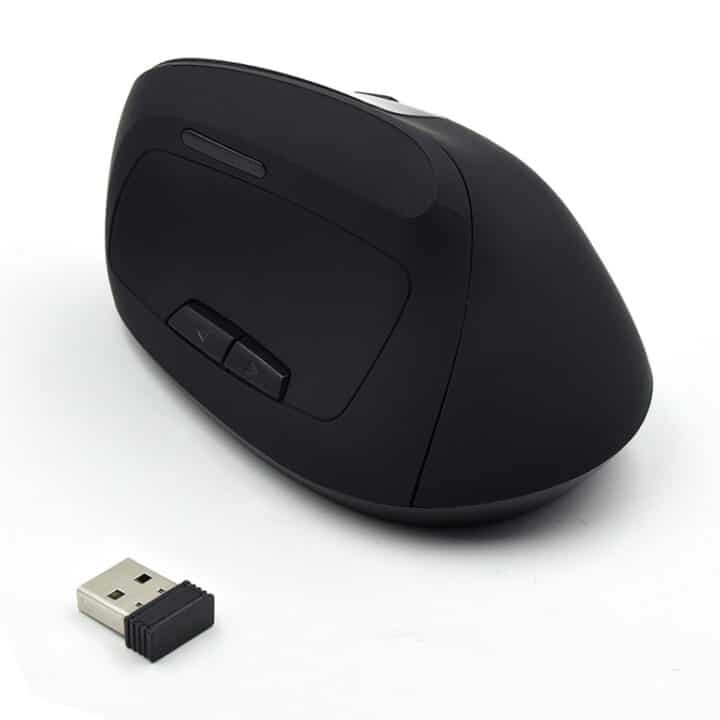 Raton Inalambrico Ewent Ergonomico Hasta 1600dpi 5 Botones Bateria Negro