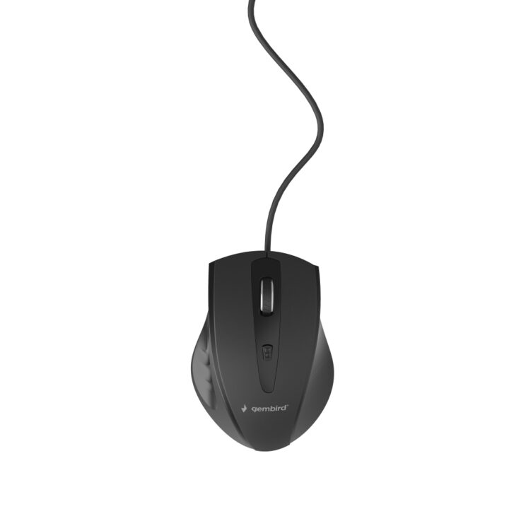 Raton Optico Gembird  Con Cable, Negro