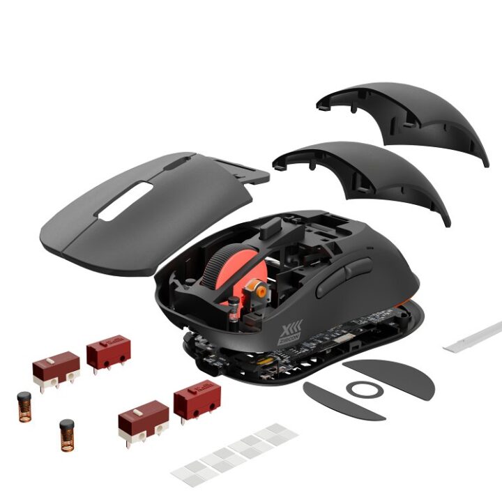 Raton Gaming Genesis Zircon Xiii Customizable Inalambrico 26000 Dpi Negro