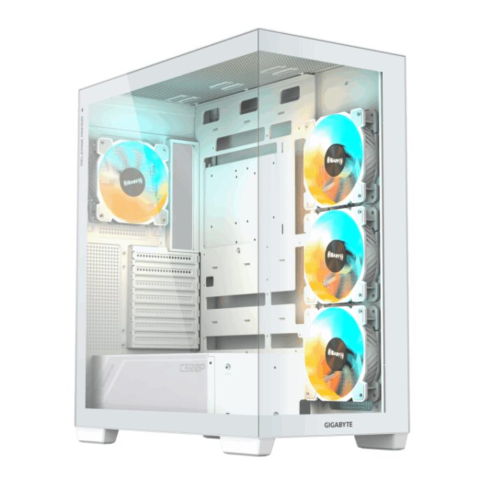 Caja Gigabyte C500 Panoramic Stleath Atx 4 Vent 120mm Blanca