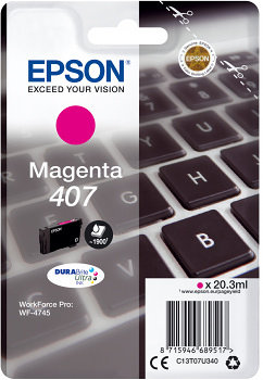 Cartucho tinta epson 407 magenta