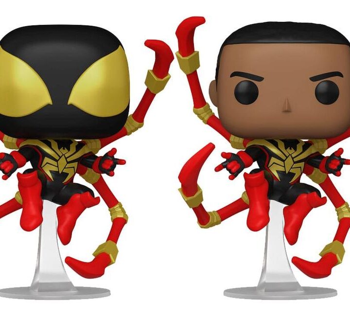Funko pop marvel spider - man comics miles morales iron spider w - chase aleatorio