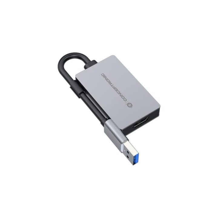 Adaptador usb 3.0 a hdmi conceptronic 16cm -  macho - hembra