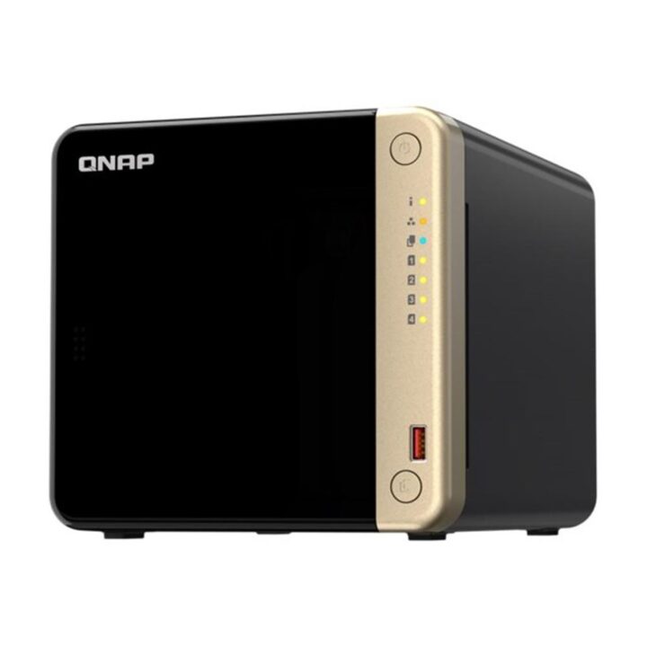 Servidor nas qnap k - ts - 464 - 8g+4xmn10ada800s 4 bahias 8gb gigabit ethernet