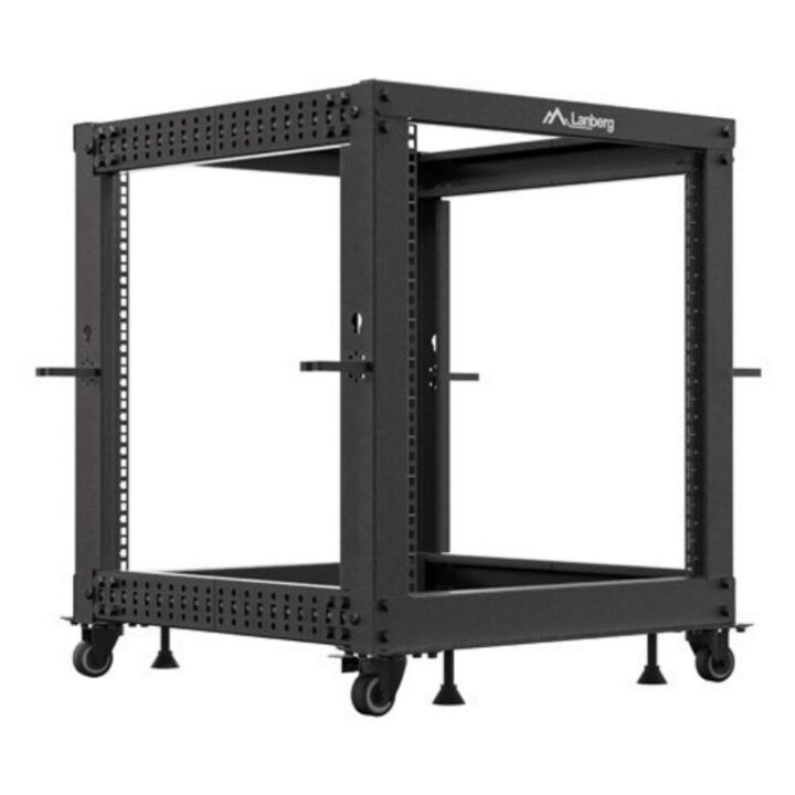 Armario lanberg abierto rack 19 pulgadas 12u -  600x600 negro