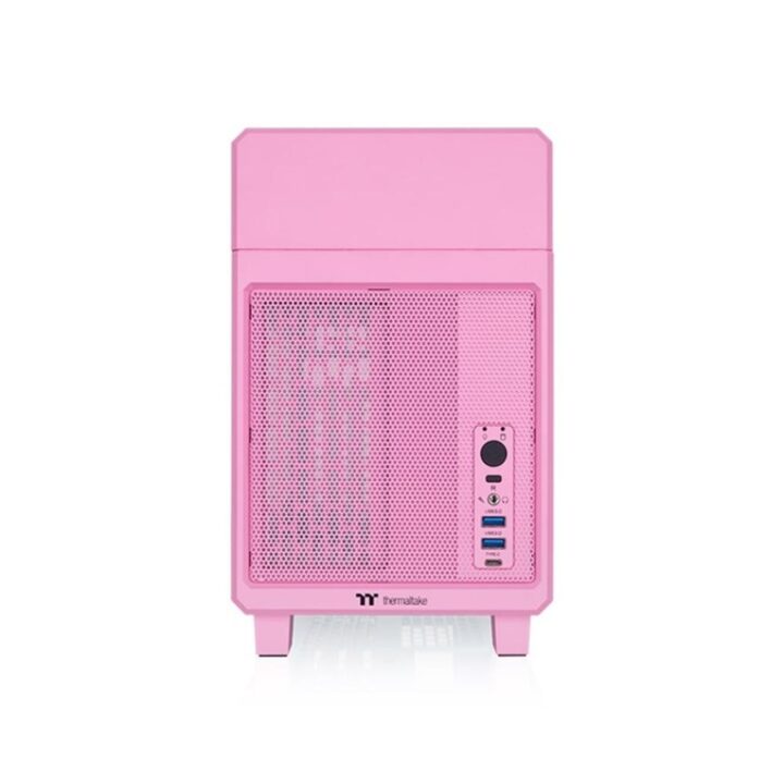 Caja ordenador gaming thermaltake tr100 matx rosa