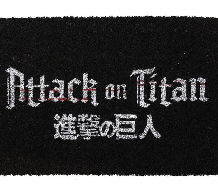 Felpudo 60x40 cm logo attack on titan