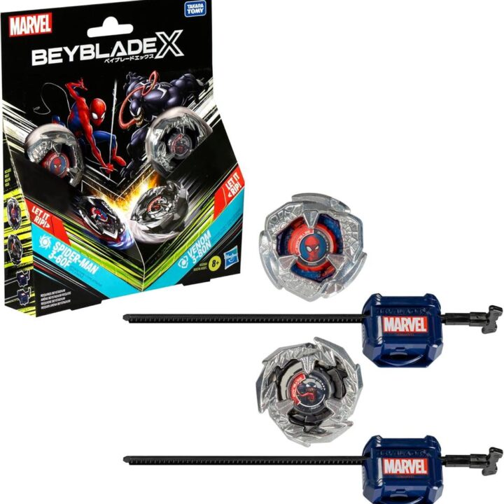 Juego beyblade x spider - man 3 - 60f vs. venom 3 - 80n