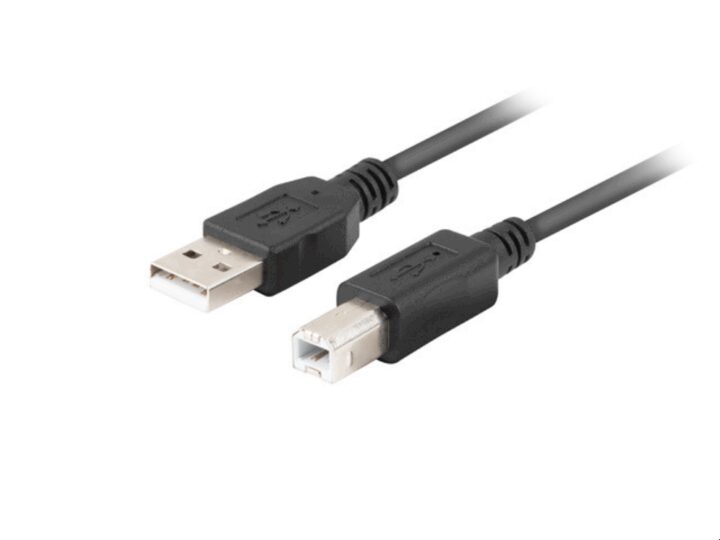 Cable Lanberg Impresora Usb-a Macho-usb-b Macho 2.0 1m Con Ferrita Caja Retail