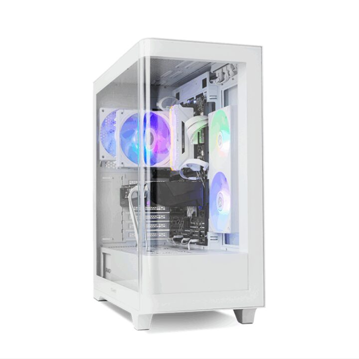 Caja Nox Hummer Ether Atx Semitorre Cristal Curvo Blanco