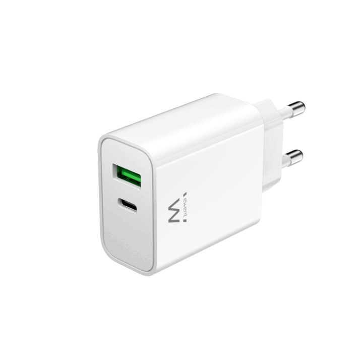 Cargador Movil Ewent Carga Rapida Puertos Usb-c Y Usb-a 30w Blanco