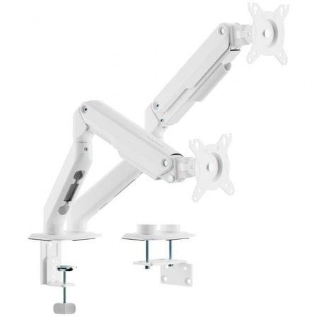 Soporte de Mesa con Contrapeso para 2 Monitores Aisens DT32TSR-437/ Giratorio/ Inclinable/ hasta 9kg